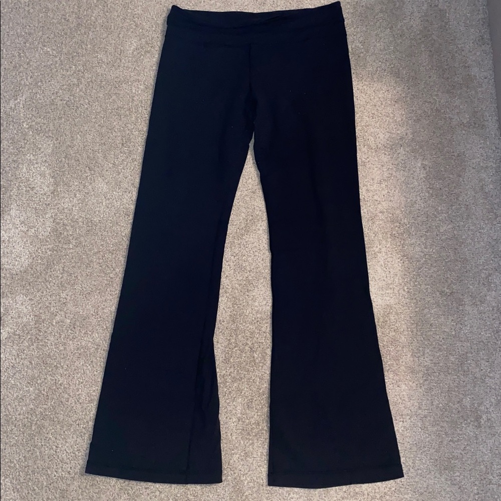 Lululemon Brand Black Flared Yoga Pants